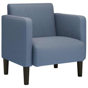 vidaXL Canapea Scaun cu cotiere, țesătură velur albastru 54 cm