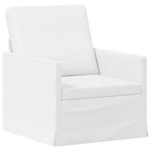 vidaXL Sofa single Alb 70 x 81 x 82 cm Țesătură