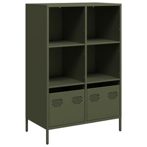 vidaXL Dulap &icirc;nalt, verde măsliniu, 68x39x103,5 cm, oțel