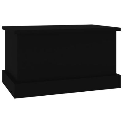 vidaXL Raft de depozitare, negru, 50x30x28 cm, lemn prelucrat