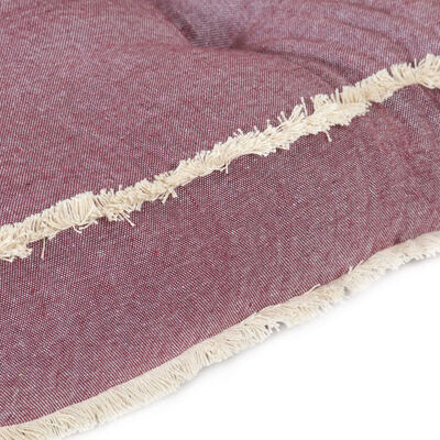 vidaXL Pernă pentru canapea din paleți, roșu vișiniu, 120x80x10 cm