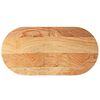 vidaXL Blat de masă maro deschis 120x60x4 cm lemn masiv de stejar oval