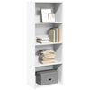 vidaXL Bibliotecă, alb, 60x30x152 cm, lemn prelucrat