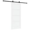vidaXL Ușă glisantă ORKDAL 86 x 198,5 cm Lemn prelucrat Alb și negru