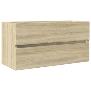 vidaXL Dulap de chiuvetă, stejar sonoma, 90x38,5x45 cm, PAL