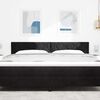 vidaXL Tăblie cap cu headboard Negru 180 cm Catifea