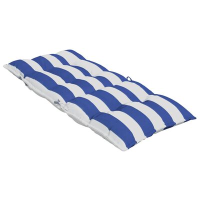 vidaXL Perne de scaun spătar înalt, 6 buc. dungi albastre&albe, textil