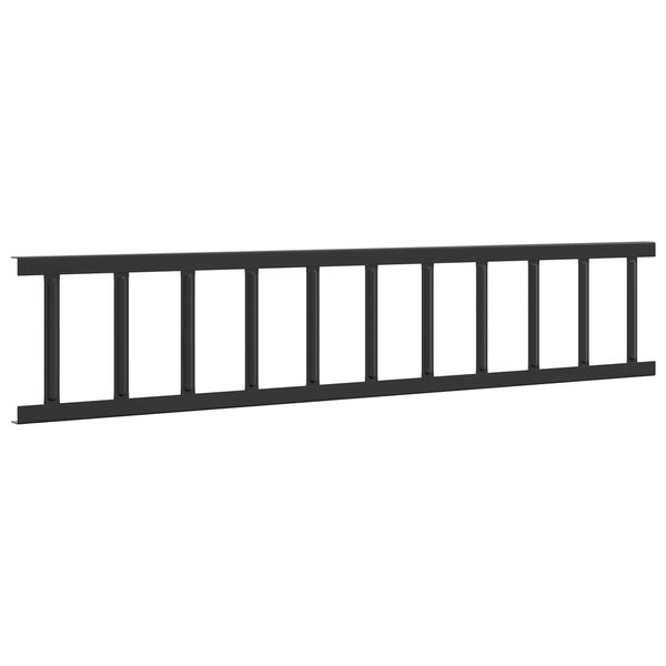 vidaXL Apărătoare de zăpadă pentru acoperiș Negru 600 x 2,5 x 20 cm