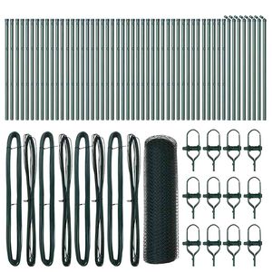 vidaXL Fixare pentru gard hexagonal 100 x 0,4 m Oțel cu strat de PVC