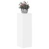 vidaXL Suport de plante, alb, 33x33x100 cm, lemn prelucrat
