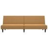 vidaXL Canapea extensibilă cu 2 locuri, maro, catifea