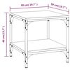 vidaXL Măsuță de cafea, stejar sonoma, 50x50x40 cm, lemn prelucrat