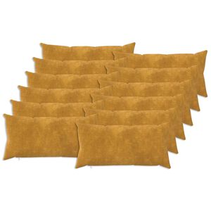vidaXL Husă pentru pernă 12 pcs HEERLEN Galben 40 x 80 cm