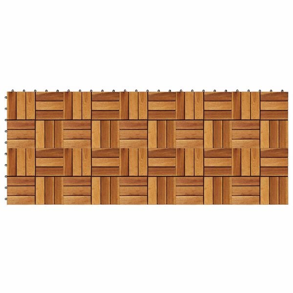 vidaXL Plăci pentru Deck 10 pcs Maro 30 x 30 cm Lemn de Acacia