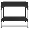 vidaXL Măsuță de cafea, negru, 49,5x49,5x45 cm, lemn prelucrat