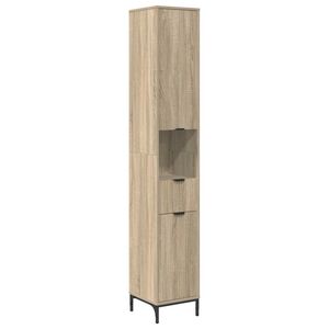 vidaXL Dulap de Baie Stejar Sonoma 31,5 x 33 x 190 cm
