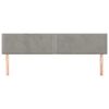 vidaXL Tăblii de pat, 2 buc, gri deschis, 90x5x78/88 cm, catifea
