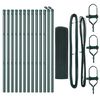 vidaXL St&acirc;lp de gard. Verde 25 x 0,6 m (16 x 16 mm plasă) Oțel și PVC