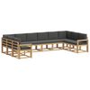 vidaXL Set de canapele de exterior 10 buc. Alb și antracit