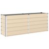 vidaXL Jardinieră Creme 195 x 50 x 75 cm Oțel Galvanizat