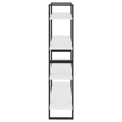 vidaXL Bibliotecă cu 4 rafturi, alb, 100x30x140 cm, PAL