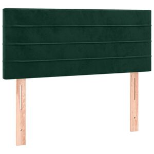 vidaXL Tăblie de pat, verde &icirc;nchis, 90x5x78/88 cm, catifea