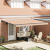vidaXL Cortina Retractabilă Albastru și portocaliu 450 &times; 300 cm