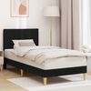 vidaXL Cadru de pat cu headboard Negru 80 x 200 cm țesătură