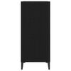 vidaXL Dulap pentru discuri de vinil Stejar Negru 84,5 x 38 x 89 cm