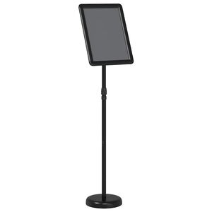 vidaXL Panouri pentru T&acirc;rguri Negru 30 x 25 x 128 cm Aluminiu
