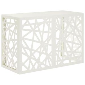 vidaXL Husă pentru aer condiționat Alb 90 x 40 x 60 cm Oțel