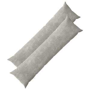 vidaXL Husă pentru pernă 2 buc. HEERLEN Gri deschis 40 x 145 cm