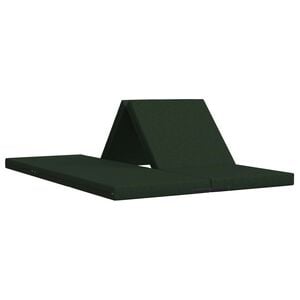 vidaXL Canapea Pat Pliabilă 70 x 67 x 48 cm Verde &icirc;nchis