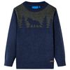 vidaXL Pulover pentru copii tricotat, bleumarin, 104