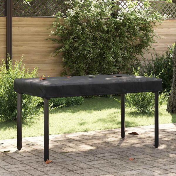 vidaXL Copertă pentru masă Simplu Negru 122 x 72 x 15 cm țesătură