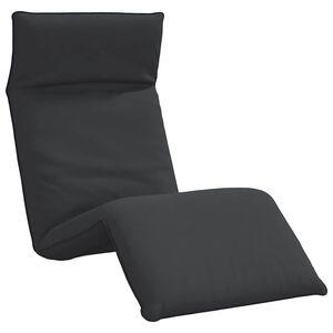 vidaXL Șezlong pliabil negru 175x54x8,5 cm țesătură Oxford
