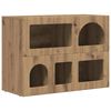 vidaXL Bufet ELST Stejar Artizanal 80.5 x 35 x 59 cm Lemn compozit