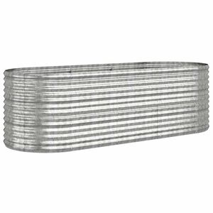 vidaXL Strat &icirc;nălțat grădină 224x80x68 cm oțel galvanizat