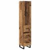 vidaXL Bufet Lemn Vechi 34,5 x 34 x 180 cm Lemn prelucrat
