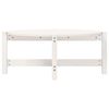 vidaXL Măsuță de cafea, alb, 87x48x35 cm, lemn masiv de pin