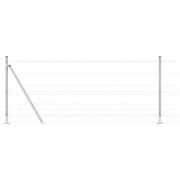 vidaXL St&acirc;lp de gard. Galvanizat 50 x 1 m Oțel