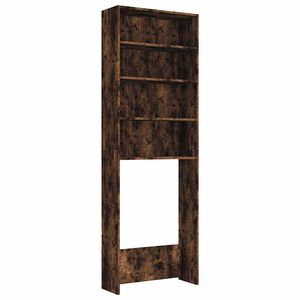 vidaXL Dulap mașina de spălat, stejar fumuriu, 64x24x190 cm