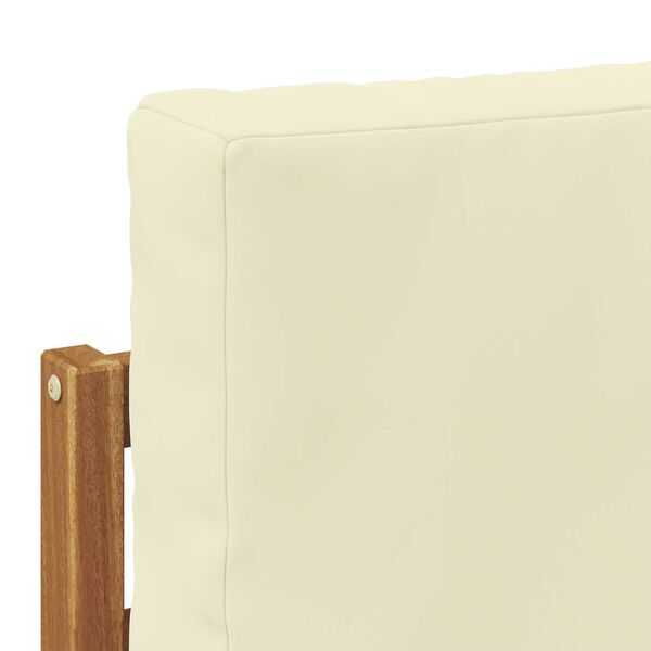 vidaXL Set de canapele de exterior cu pernă 3 pcs Natural și Crem