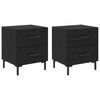 vidaXL Dulap de noapte 2 buc. Stejar Negru 40 x 35 x 47,5 cm