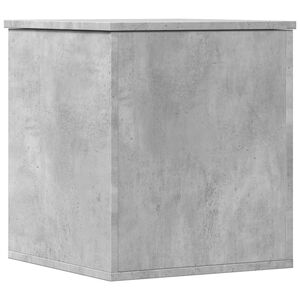 vidaXL Cutie de depozitare, gri beton, 40x42x46 cm, lemn prelucrat