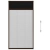 vidaXL Plasă insecte plisse pentru ferestre, maro, 80x160 cm, aluminiu
