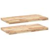 vidaXL Rafturi plutitoare 2 buc. 100x40x4cm lemn masiv acacia netratat