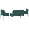 vidaXL Seturi de canapele 3 pcs Verde &icirc;nchis 115 x 56 x 80 cm placaj