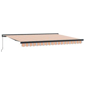 vidaXL Cortina Retractabilă Portocaliu și gri 400 &times; 300 cm