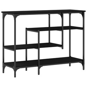 vidaXL Masă de Consolă Stejar negru 100 x 35 x 75 cm